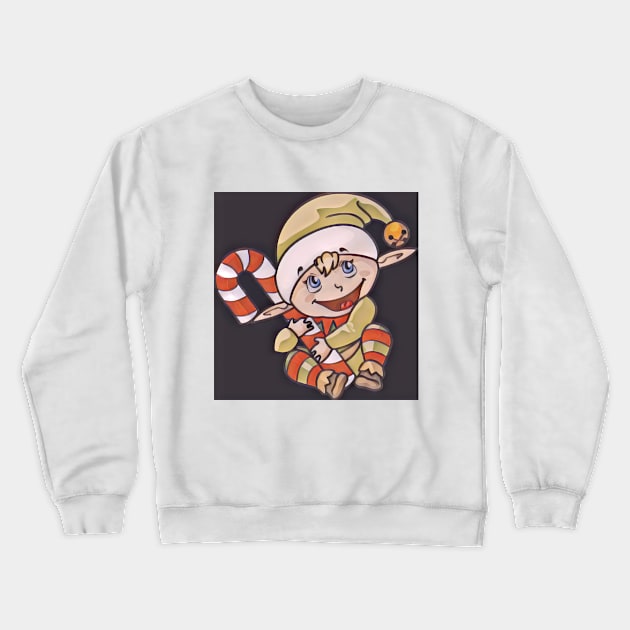 Fun Christmas Elf Apparel Crewneck Sweatshirt by Topher's Emporium